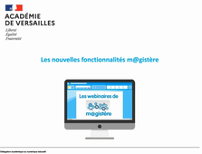 Les webinaires m@gistère - Nouvelles fonctionnalités m@gistère