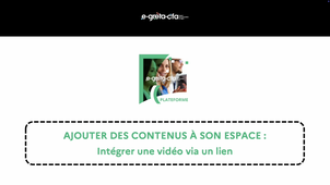 Intégrer une vidéo via un lien