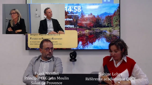 4 Conférences d'automne 2025 Climat scolaire et bien-être au sein des établissements Franck Nicollet Principal collège Jean Moulin Sabine Lèbre Référente académique QVTC.mp4