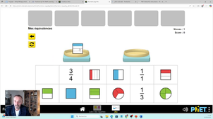 Manipulation de fractions avec PhET