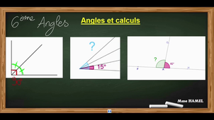 ANGLES- Calculs de mesure d'angles