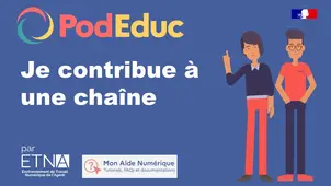 Je contribue à une chaîne