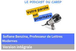 Sofiane Benzina, professeur de Lettres Modernes