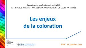 PNF 16-01-2023 - BacPro AGORA - Le principe de la coloration