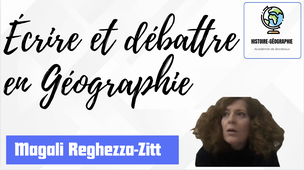 Magali Reghezza-Zitt - Écrire et débattre en géographie