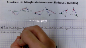 Triangles égaux