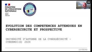 La cybersécurité dans les entreprises aujourd'hui - Université d'autome de la cyber dans la cadre du Cybermoi(s) 2024