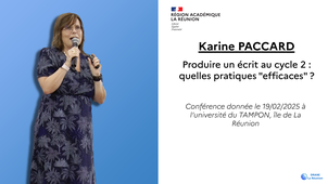 Karine PACCARD - Produire un écrit au cycle 2
