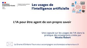 IA avec les élèves - L'IA pour être agent de son propre savoir