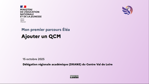 Ajouter un QCM à un parcours Éléa