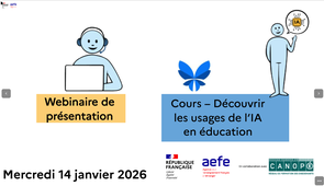 Webinaire Parcours IA – 14 janvier 2026