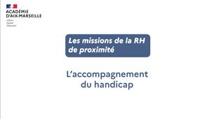 RH de proximité : Les missions du Correspondant handicap académique
