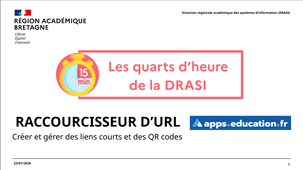 Quart d'heure DRASI - Edurl