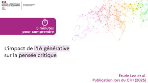 5 minutes pour comprendre : impact sur la pensée critique