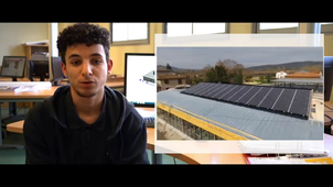Panneaux solaires photovoltaïques - Élève de terminale TEBEE
