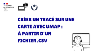 Créer un tracé sur une carte avec uMap : à partir d’un fichier .csv