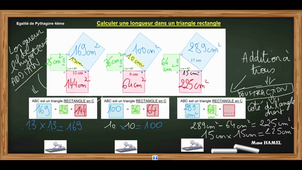 PYTHAGORE - Calculer une longueur partie 2