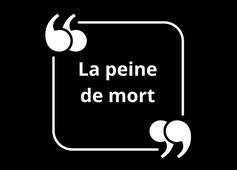 Le Discours : La peine de mort