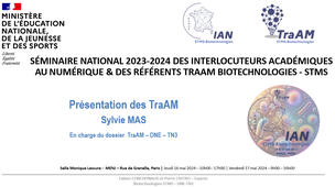 2024 - TraAM, Présentation DNE TN3 - SemNat Biotechnologies-STMS