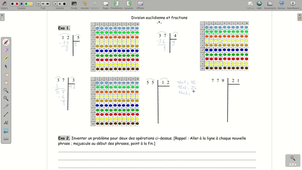 Poser et effectuer une division euclidienne