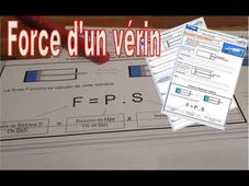 Vérin  - calcul de forces