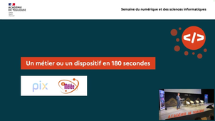 Un dispositif en 180 secondes - semaine du numérique