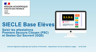 saisir les attestations PCS et GQS