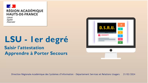 LSU 1D Saisir l'attestation Apprendre à Porter Secours