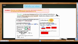 Calculer une vitesse