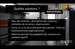 Conférence de lutte contre les violences sexistes et sexuelles dans le sport 04/12/2020 - Greg DECAMPS