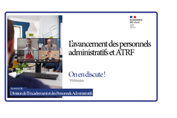 AVANCEMENT  - PERSONNELS ADMINISTRATIFS & ATRF