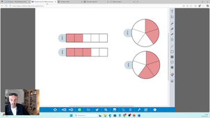 Manipulation de fractions avec Math learning center