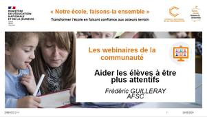 Communauté NEFLE - Aider les élèves à être plus attentifs