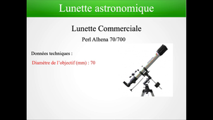 OS2a-1 : Lunette astronomique