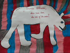 Ourse bllanc, dis mai don de cai qe tu ouis? - Uzel 22 - CP CE1 - Juin 2025