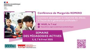 SPAN 25 : Conférence de Margarida ROMERO sur la créativité à l'heure de la génération artificielle
