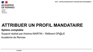 ATTRIBUER UN PROFIL MANDATAIRE - COMPTA