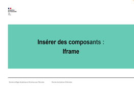 Drupal 10 - Contenu - Iframe