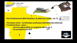 Label de formation et certification professionnelle openBIM - EduBIM 2022