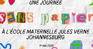 Journée sans papier en maternelle - Johannesburg