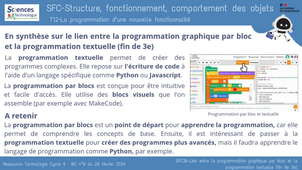 SFC3k-Le lien entre la programmation graphique par bloc et la programmation textuelle (fin de 3e)