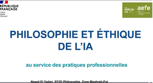 Philosophie et éthique de l'IA au service des pratiques professionnelles