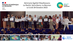 Le séminaire égalité Filles/Garçons au Moca à Saint-Denis, La Réunion, Octobre 2023.