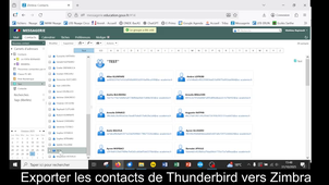Tutoriel: exporter un carnet d'adresse de Thunderbird vers Zimbra
