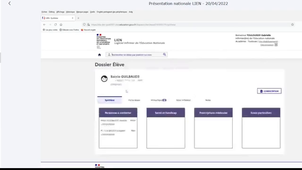 Présentation application LIEN (logiciel infirmier de l'Education Nationale)