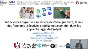 Apprendre à apprendre dès la maternelle : un levier pour la réussite de tous