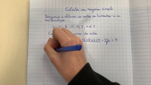 Calculer une moyenne simple