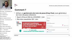 Mots de passe - Conseils pour élaborer et retenir facilement un bon mot ou phrase de passe [1/4h DSII]