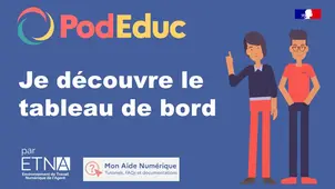 Je découvre le tableau de bord