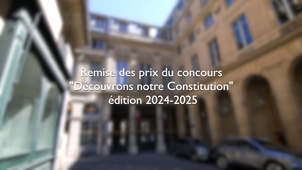 Remise des prix du concours «découvrons notre Constitution» - édition 2024-2025